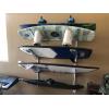 image:imageStoreYourBoard Adjustable Wakeboard Storage Rack  Wall Mount 4 Level Display Heavy Duty Water Sports Gear Hanger for Wakeboards Wakesurf Boards and More Holds up to 100 lbsWhite