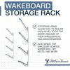 image:imageStoreYourBoard Adjustable Wakeboard Storage Rack  Wall Mount 4 Level Display Heavy Duty Water Sports Gear Hanger for Wakeboards Wakesurf Boards and More Holds up to 100 lbsWhite