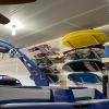 image:imageStoreYourBoard Adjustable Wakeboard Storage Rack  Wall Mount 4 Level Display Heavy Duty Water Sports Gear Hanger for Wakeboards Wakesurf Boards and More Holds up to 100 lbsBlack