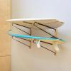 image:imageStoreYourBoard Avon Wakeboard Storage Rack 2 Level Wall Mount Water Ski and Wake Surf Board Organizer Natural Wood and Solid Steel Holds 100 lbs2 Levels