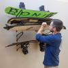 image:imageStoreYourBoard Avon Wakeboard Storage Rack 2 Level Wall Mount Water Ski and Wake Surf Board Organizer Natural Wood and Solid Steel Holds 100 lbs4 Levels