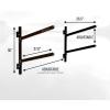 image:imageStoreYourBoard GSUP Wall Mounted Standup Paddleboard Storage Rack Adjustable Levels Standup Paddle Board HolderIndoor  2 Levels