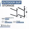 image:imageStoreYourBoard GSUP Wall Mounted Standup Paddleboard Storage Rack Adjustable Levels Standup Paddle Board HolderOutdoor  2 Levels