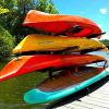 image:imageStoreYourBoard Kayak Dock Storage Rack Outdoor Over The Water Mount Holds 400 lbs HeavyDuty Metal Stand