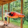 image:imageStoreYourBoard Kayak Storage Rack for Garage  Swivel Kayak Wall Mount with Paddle Holder  Indoor Outdoor Folding Kayak Wall Rack for Paddle BoardSUP Storage Heavy Duty Padded Arms Holds 100 lbs