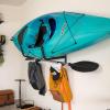 image:imageStoreYourBoard Kayak Storage Rack for Garage  Swivel Kayak Wall Mount with Paddle Holder  Indoor Outdoor Folding Kayak Wall Rack for Paddle BoardSUP Storage Heavy Duty Padded Arms Holds 100 lbs