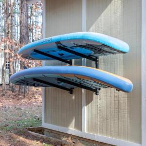 image:imageStoreYourBoard GSUP Wall Mounted Standup Paddleboard Storage Rack Adjustable Levels Standup Paddle Board HolderOutdoor  2 Levels