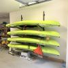 image:imageStoreYourBoard GKayak Wall Rack  HeavyDuty Indoor Kayak Rack for 2 Boats Adjustable Storage Wall Mount Hanger SpaceSaving Indoor Storage for Kayak Wall Mount  Holds 200 lbs  SilverIndoor  4 Kayaks
