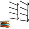 image:imageStoreYourBoard GKayak Wall Rack  HeavyDuty Indoor Kayak Rack for 2 Boats Adjustable Storage Wall Mount Hanger SpaceSaving Indoor Storage for Kayak Wall Mount  Holds 200 lbs  SilverOutdoor  4 Kayaks