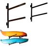 image:imageStoreYourBoard GKayak Wall Rack  HeavyDuty Indoor Kayak Rack for 2 Boats Adjustable Storage Wall Mount Hanger SpaceSaving Indoor Storage for Kayak Wall Mount  Holds 200 lbs  SilverIndoor  2 Kayaks