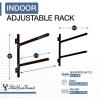 image:imageStoreYourBoard GKayak Wall Rack  HeavyDuty Indoor Kayak Rack for 2 Boats Adjustable Storage Wall Mount Hanger SpaceSaving Indoor Storage for Kayak Wall Mount  Holds 200 lbs  SilverIndoor  2 Kayaks