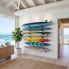 image:imageStoreYourBoard GVert Mini Wall Rack  HeavyDuty Indoor Adjustable MultiSport Board Rack 5 Levels for Surfboards Paddle Boards Snowboards Skateboards and More Holds 200 lbs