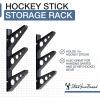 image:imageStoreYourBoard Hockey Stick Rack Wall Mount Garage Storage for Sports Equipment Skates Lacrosse Sticks 3 Tiers Supports 40 lbs