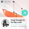 image:imageStoreYourBoard Kayak and Canoe Ceiling Hoist  Overhead Garage Storage Rack for Kayaks Canoes and Paddle Gear  Heavy Duty Pulley System Indoor Ceiling Mount8 Ft  10 Ft Ceiling