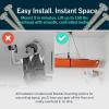 image:imageStoreYourBoard Kayak and Canoe Ceiling Hoist  Overhead Garage Storage Rack for Kayaks Canoes and Paddle Gear  Heavy Duty Pulley System Indoor Ceiling Mount8 Ft  10 Ft Ceiling