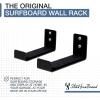 image:imageStoreYourBoard Naked Surf  The Original Minimalist Surfboard Rack HeavyDuty Black Aluminum Surf Board Wall Hangers for Display amp Storage Surfboard Wall Mount Holds 30 lbs165 cm D x 6 cm W x 8 cm H