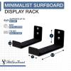image:imageStoreYourBoard Naked Surf  The Original Minimalist Surfboard Rack HeavyDuty Black Aluminum Surf Board Wall Hangers for Display amp Storage Surfboard Wall Mount Holds 30 lbs165 cm D x 6 cm W x 8 cm H