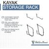 image:imageStoreYourBoard Roanoke Kayak Storage Rack Holds 100 lbs Kayak Wall Mount Hooks Kayak Rack for Garage Space Efficient Indoor Kayak Holder Solid Steel Protective PaddingStandard