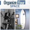 image:imageStoreYourBoard Surfboard Wall Mount  Floating Surf Board Display Rack for Garage Wall Shelving amp Organizer Vertical Surfboard Wall Mount for Shortboards Fish Boards amp Funboards  Clear Acrylic