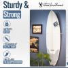 image:imageStoreYourBoard Surfboard Wall Mount  Floating Surf Board Display Rack for Garage Wall Shelving amp Organizer Vertical Surfboard Wall Mount for Shortboards Fish Boards amp Funboards  Clear Acrylic