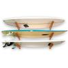 image:imageStoreYourBoard Timber Surfboard Wall Rack Holds 3 Surfboards Wood Home Storage Mount SystemNatural