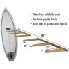 image:imageStoreYourBoard Vertical Timber Surfboard Wall Rack Holds 6 Surfboards Home and Garage Storage Mount System NaturalNatural