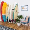 image:imageStoreYourBoard Vertical Timber Surfboard Wall Rack Holds 6 Surfboards Home and Garage Storage Mount System NaturalNatural