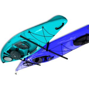 image:imageStoreYourBoard Adjustable Kayak Ceiling Rack  Hi Port 2 Garage Ceiling Kayak Hanger  Adjustable Overhead Kayak Storage for Recreational amp Touring Kayaks  Garage Organization2 Kayaks