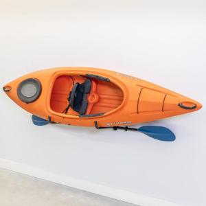 image:imageStoreYourBoard Roanoke Kayak Storage Rack Holds 100 lbs Kayak Wall Mount Hooks Kayak Rack for Garage Space Efficient Indoor Kayak Holder Solid Steel Protective PaddingStandard