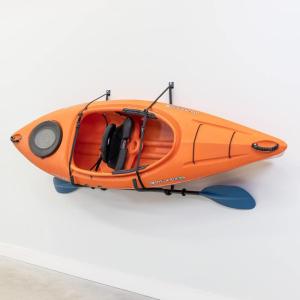 image:imageStoreYourBoard Roanoke Kayak Storage Rack Holds 100 lbs Kayak Wall Mount Hooks Kayak Rack for Garage Space Efficient Indoor Kayak Holder Solid Steel Protective PaddingPro