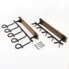 image:imageStoreYourBoard BLAT Indoor 5 Gun Rack for Wall  Vertical Rifle Wall Mount for Rifles amp Shotguns Rustic Wood amp Steel Gun Rack Wall Mount Gun Storage for Garage Holds up to 100 lbs5 Firearms  Wood