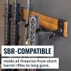 image:imageStoreYourBoard BLAT Indoor 5 Gun Rack for Wall  Vertical Rifle Wall Mount for Rifles amp Shotguns Rustic Wood amp Steel Gun Rack Wall Mount Gun Storage for Garage Holds up to 100 lbs5 Firearms  Wood