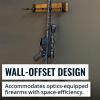 image:imageStoreYourBoard BLAT Indoor 5 Gun Rack for Wall  Vertical Rifle Wall Mount for Rifles amp Shotguns Rustic Wood amp Steel Gun Rack Wall Mount Gun Storage for Garage Holds up to 100 lbs5 Firearms  Wood