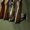image:imageStoreYourBoard BLAT Indoor 5 Gun Rack for Wall  Vertical Rifle Wall Mount for Rifles amp Shotguns Rustic Wood amp Steel Gun Rack Wall Mount Gun Storage for Garage Holds up to 100 lbs5 Firearms  Peak Season