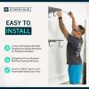 image:imageStoreYourBoard Garage Shelving Wall Mounted  2x4 Heavy Duty Garage Wall Shelves 2Pack 24 Deep x 465 Long  Steel Garage Storage Rack Wall Mounted with Hooks 200 lb Each  400 lb Total BlackHammered Gray