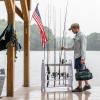 image:imageStoreYourBoard Marlin Fishing Pole Rack Holds 24 Fishing Rods and Reels Weatherresistant Garage amp Outdoor Fishing Rod Holder