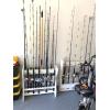image:imageStoreYourBoard Marlin Fishing Pole Rack Holds 24 Fishing Rods and Reels Weatherresistant Garage amp Outdoor Fishing Rod Holder