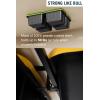 image:imageStoreYourBoard Overhead Tote Loft Bin Rail System  Garage Ceiling Bin Rack for Garage Storage  Adjustable Tote Slide Rails  Organization and Storage for 8 Bins  Black4 Bins Storage