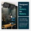 image:imageStoreYourBoard Overhead Tote Loft Bin Rail System  Garage Ceiling Bin Rack for Garage Storage  Adjustable Tote Slide Rails  Organization and Storage for 8 Bins  Black8 Bin Storage