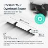 image:imageStoreYourBoard Overhead Tote Loft Bin Rail System  Garage Ceiling Bin Rack for Garage Storage  Adjustable Tote Slide Rails  Organization and Storage for 8 Bins  Black8 Bin Storage
