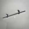 image:imageStoreYourBoard Overhead Tote Loft Bin Rail System  Garage Ceiling Bin Rack for Garage Storage  Adjustable Tote Slide Rails  Organization and Storage for 8 Bins  Black4 Bins Storage