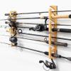 image:imageStoreYourBoard Stillwater Fishing Pole Holders for Garage Wall and Ceiling Storage Rack for Fishing Rods Solid Wood Garage Organizer Holds 8 Rods or Combos up to 40 lbs