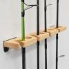 image:imageStoreYourBoard Stillwater Fishing Pole Holders for Garage Wall and Ceiling Storage Rack for Fishing Rods Solid Wood Garage Organizer Holds 8 Rods or Combos up to 40 lbs