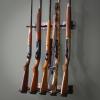 image:imageStoreYourBoard BLAT Indoor 5 Gun Rack for Wall  Vertical Rifle Wall Mount for Rifles amp Shotguns Rustic Wood amp Steel Gun Rack Wall Mount Gun Storage for Garage Holds up to 100 lbs5 Firearms  Peak Season