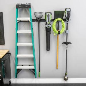 image:imageStoreYourBoard Garage Tool Organizer Wall Mount  Heavy Duty Garage Wall Organizer for Garage Organization and Storage Broom Holder Wall Mount for Gardening Tools amp Yard Tools  64 Holds 600 lbs48 inch