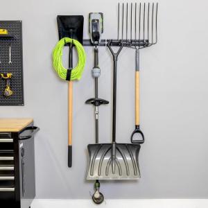 image:imageStoreYourBoard Garage Tool Organizer Wall Mount  Heavy Duty Garage Wall Organizer for Garage Organization and Storage Broom Holder Wall Mount for Gardening Tools amp Yard Tools  64 Holds 600 lbs32 inch