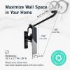 image:imageStoreYourBoard Bike Hangers for Garage  Garage Bike Rack Wall Mount Vertical Bicycle Rack for Garage  124 Swivel Bike Wall Mount with Stopper Holds 50lbs Fits All Wheel Diameters Max 26 TiresDEEPWATER