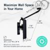 image:imageStoreYourBoard Bike Hangers for Garage  Garage Bike Rack Wall Mount Vertical Bicycle Rack for Garage  124 Swivel Bike Wall Mount with Stopper Holds 50lbs Fits All Wheel Diameters Max 26 TiresBLACK