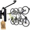 image:imageStoreYourBoard Bike Hangers for Garage  Garage Bike Rack Wall Mount Vertical Bicycle Rack for Garage  124 Swivel Bike Wall Mount with Stopper Holds 50lbs Fits All Wheel Diameters Max 26 TiresBLACK