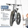 image:imageStoreYourBoard Bike Hoist NoSlip Bicycle Ceiling Storage HeavyDuty Garage Pulley Lift System Road MTB Fat Tire Ebike Hanger